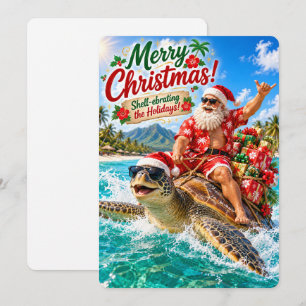 De vrolijke avonturen van Kerstman Het vieren va Feestdagenkaart