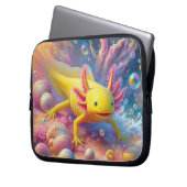 De vrolijke Axolotl Laptop Sleeve (Voorkant Links)