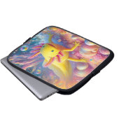 De vrolijke Axolotl Laptop Sleeve (Voorkant onderkant)