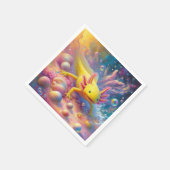 De vrolijke Axolotl Servet (Hoek)