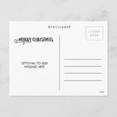 De vrolijke Bekleding van de Foto van de Vakantie Feestdagenkaart (Achterkant)