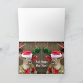 De vrolijke Brug van de Buffels van Kerstmis Feestdagen Kaart (Binnen)