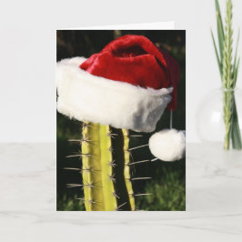 De vrolijke cactus van Kerstmis Feestdagen Kaart
