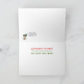 De vrolijke Cartoon van de Paddestoelen van Feestdagen Kaart (Binnen)