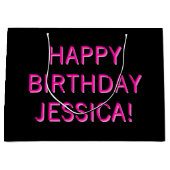 De Vrolijke Dag van de Tekst aan Om het even welk Groot Cadeauzakje (Voorkant)