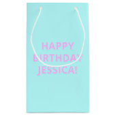 De  Vrolijke Dag van de Tekst aan Om het even welk Klein Cadeauzakje (Achterkant)