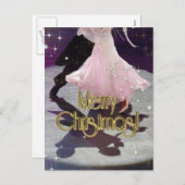 De vrolijke Dansers van Kerstmis Feestdagenkaart (Voorkant / Achterkant)