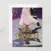 De vrolijke Dansers van Kerstmis Feestdagenkaart (Voorkant / Achterkant)