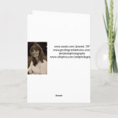 De vrolijke Dochter & Fiance van Kerstmis Feestdagen Kaart (Achterkant)