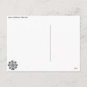 de vrolijke doos van de Kerstmis blauwe politie in Feestdagenkaart (Achterkant)