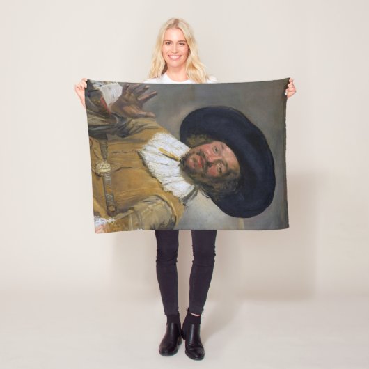 De vrolijke drinker, Frans Hals, 1628-1630 Fleece Deken (In situ)