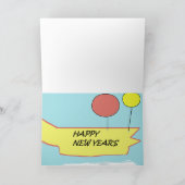 De vrolijke Eend van Kerstmis Feestdagen Kaart (Binnen)