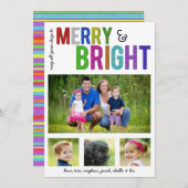 De vrolijke en Heldere Kaart van de Foto van de (Voorkant / Achterkant)