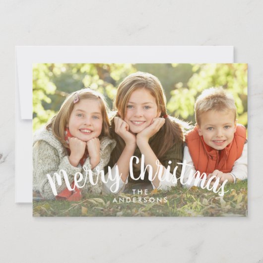 De vrolijke Foto van de Vakantie van het Feestdagenkaart (Voorkant)