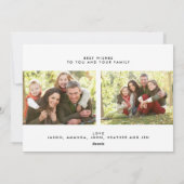 De vrolijke Foto van de Vakantie van het Feestdagenkaart (Achterkant)