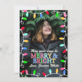 De vrolijke & Heldere Kerstkaart van de Foto van (Voorkant)