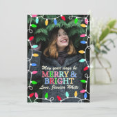 De vrolijke & Heldere Kerstkaart van de Foto van (Staand voorkant)