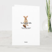 De vrolijke Kaart van Chickadee van de Kerstman (Achterkant)