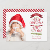 De vrolijke Kaart van de Foto van de Vakantie van (Voorkant / Achterkant)