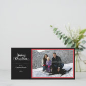 De vrolijke Kaart van de Foto van Kerstmis (Staand voorkant)