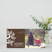 De vrolijke Kaart van de Foto van Kerstmis (Staand voorkant)