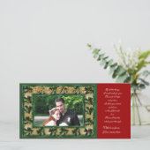 De vrolijke kaart van de het lijstfoto van de (Staand voorkant)