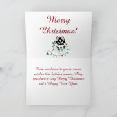 De vrolijke Kaart van de Jongen van Kerstmis (Binnen)