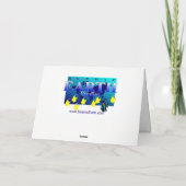 De vrolijke Kaart van de Kerstbomen van het Glas (Achterkant)