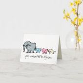 de vrolijke kaart van de olifantsmoederdag (Gele Bloem)