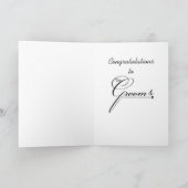 De vrolijke kaart van het Huwelijk congrats (Binnen)