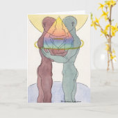 De vrolijke Kaart van het Huwelijk of van de Unie (Gele Bloem)