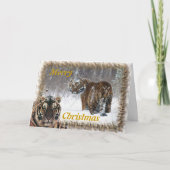 De vrolijke Kaart van het Landschap van Kerstmis (Voorkant)