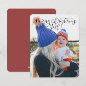 De vrolijke kaart van Y'all van Kerstmis (Voorkant / Achterkant)