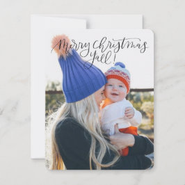 De vrolijke kaart van Y'all van Kerstmis