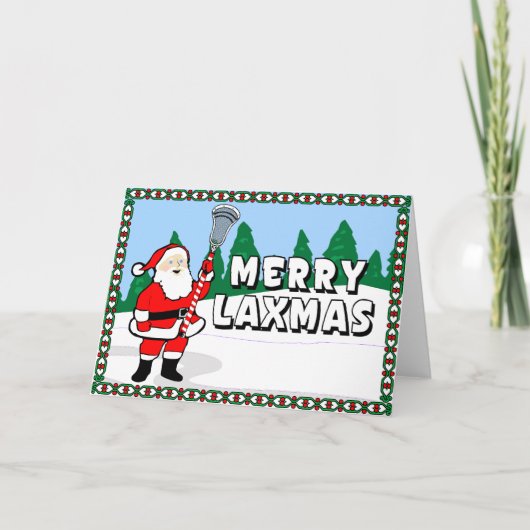 De vrolijke Kaarten van de Lacrosse Laxmas! (Voorkant)