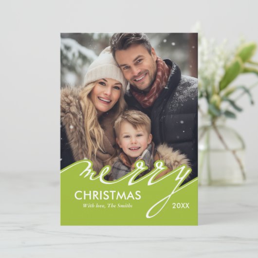 De vrolijke Kaarten van de Vakantie van Kerstmis (Staand voorkant)