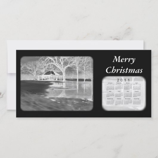 De vrolijke Kalender van Kerstmis 2011 Feestdagenkaart (Voorkant)