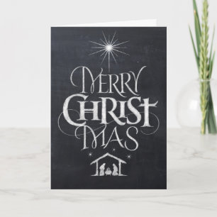 De vrolijke Kalligrafie van het Bord van Kerstmis Feestdagen Kaart