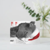 De vrolijke Kameel Claus van Kerstmis Humpin Feestdagenkaart (Staand voorkant)