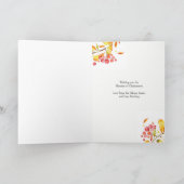 De vrolijke Kerstkaart van de de waterverfkroon Feestdagen Kaart (Binnen)