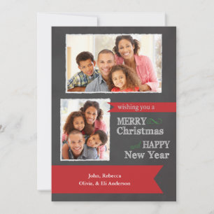 De vrolijke Kerstkaart van de Foto van het Bord