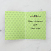 De Vrolijke Kerstkaart van de hulst Kaart (Binnen)