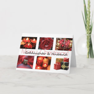 De Vrolijke Kerstkaart van de peetdochter & van de Feestdagen Kaart