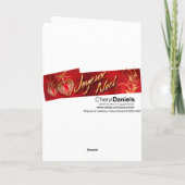 De Vrolijke Kerstkaart van de sensuele Vrouw Feestdagen Kaart (Achterkant)