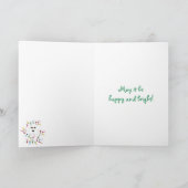 De Vrolijke Kerstkaart van Frise van Bichon Feestdagen Kaart (Binnen)