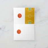 De Vrolijke Kerstkaart van het basketbal Feestdagen Kaart (Binnen)