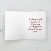 De Vrolijke Kerstkaart van het Paar van het art Feestdagen Kaart (Binnen)