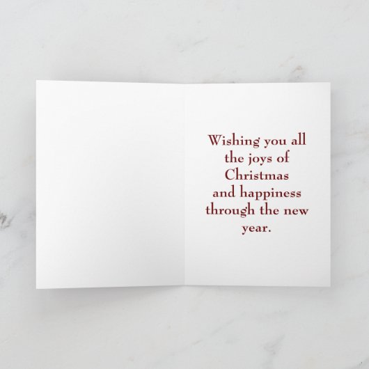 De Vrolijke Kerstkaart van het Paar van het art Feestdagen Kaart (Binnen)