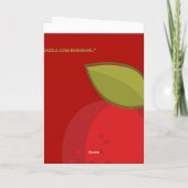 De vrolijke Leraar van Kerstmis Feestdagen Kaart (Achterkant)