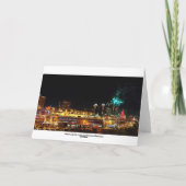 De vrolijke Lichten van het Plein van de Stad van Feestdagen Kaart (Achterkant)